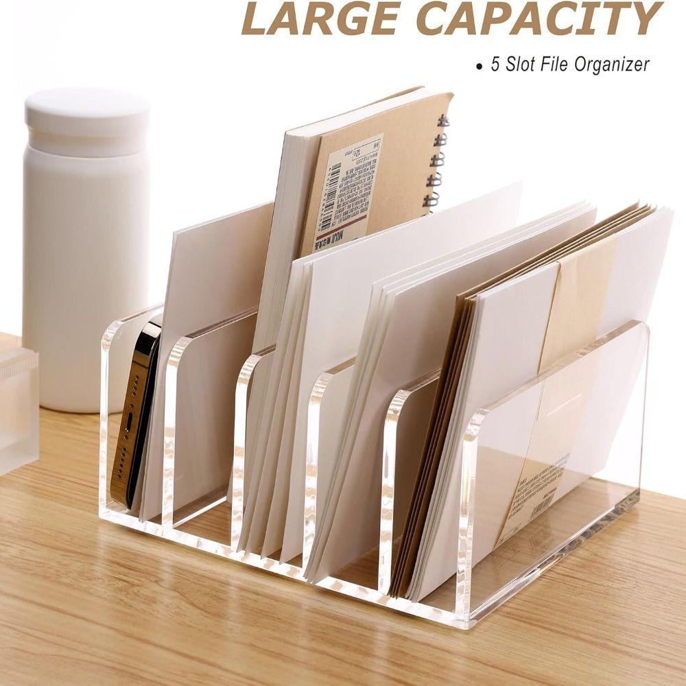 Letter Holder File Organizer Vertical Mail Organizer Laptop Stand Desktop Organizer Home Decor