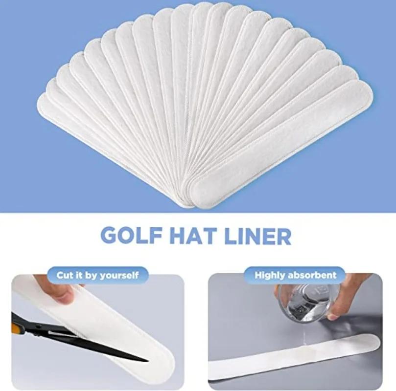 Chapéu Absorvedor de Suor Invisível Almofadas de Forro Verão Boné de Basebol Anti-sujo Absorvente de Suor Faixa Suor Redutor de Tamanho Adesivos de Tira