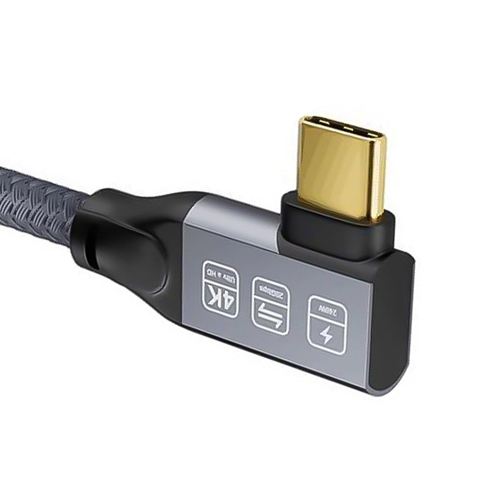 0.25/0.5/1/2M PD240W USB C To USB C Cable Male To Female Type C Fast Charging Extender Cord USB3.2 20Gbps Braided for Macbook PC