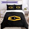 Wolves Football Club Emblem Printed Pattern Duvet Cover Set – Includes 1 Duvet Cover and 2 Matching Pillowcases Bedroom Decor Christmas Gifts
