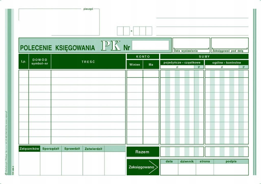 POLECENIE KSIĘGOWANIA A5 439-3