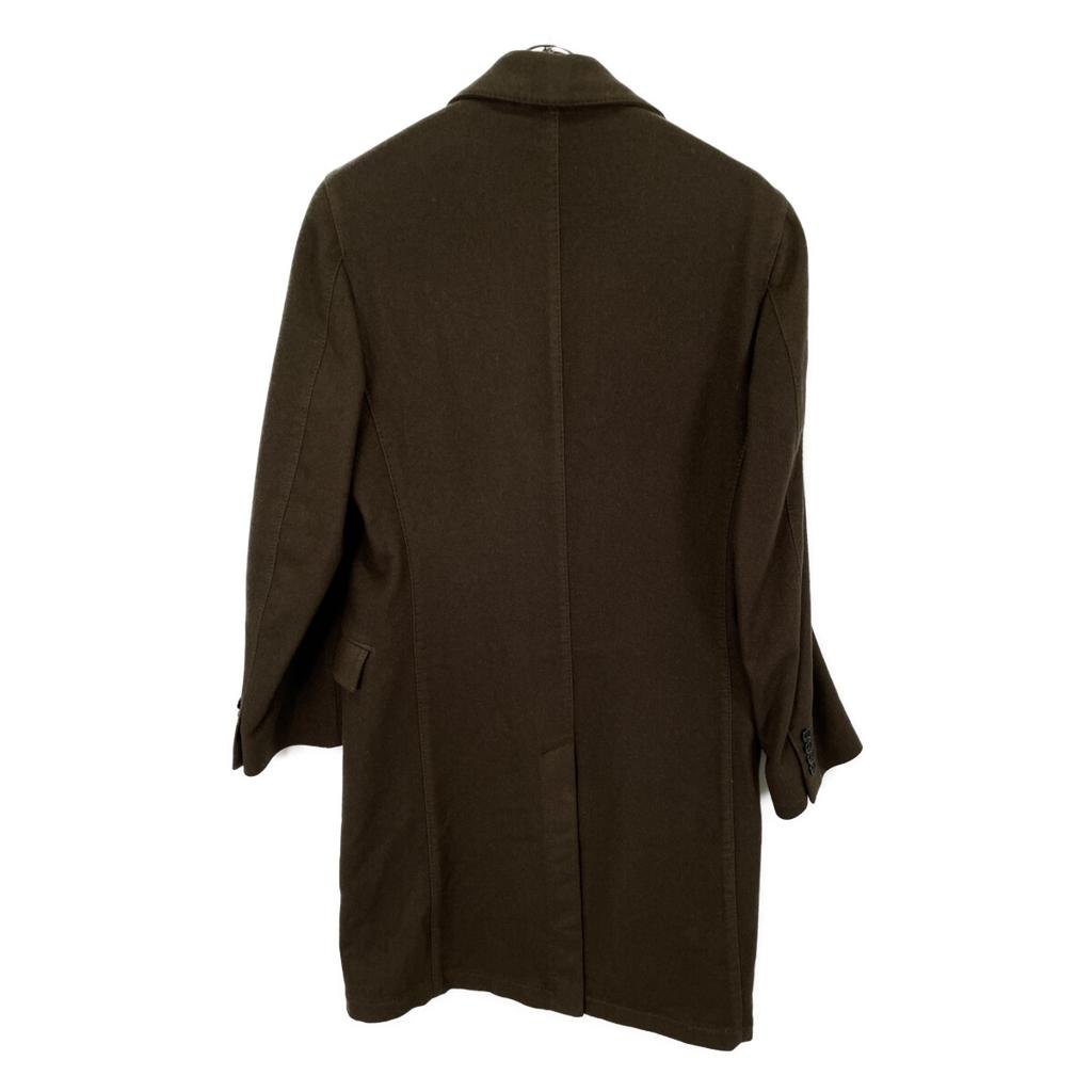 Belvest PT1403 Brown Cashmere Chesterfield Coat Coat 44 BrownUsed