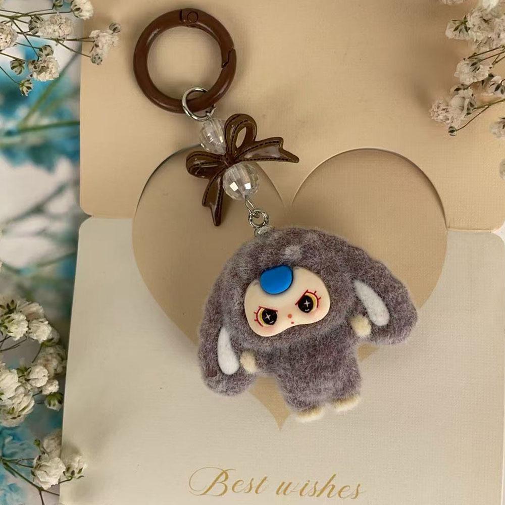 Three-Year-Old Big Ear Doll Keychain: 3D Cartoon Pendant for Backpack & Phone