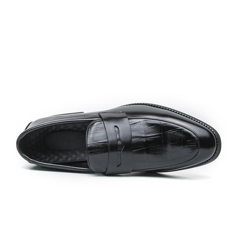 Herren Slipper Klassische Individualität Formelle Businessschuhe Schwarz Braun Hochzeitskleid Abschlussballschuhe Übergröße