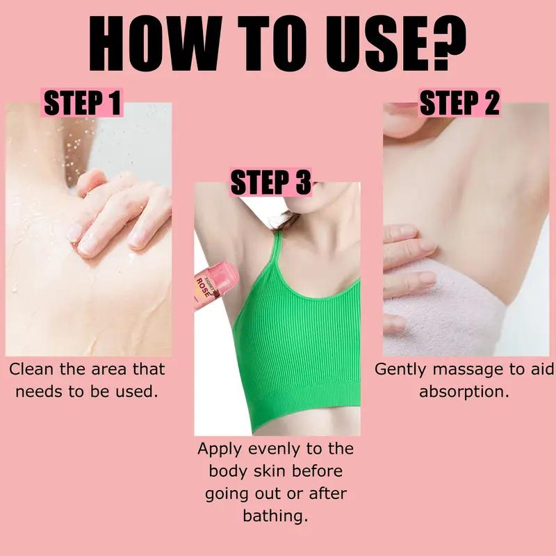 Deodorant Stick Antiperspirant pentru Eliminarea Mirosului Corporal Trandafir Deodorant pentru Subraț pentru Femei Bărbați Miere Trandafir Deodorant Stick