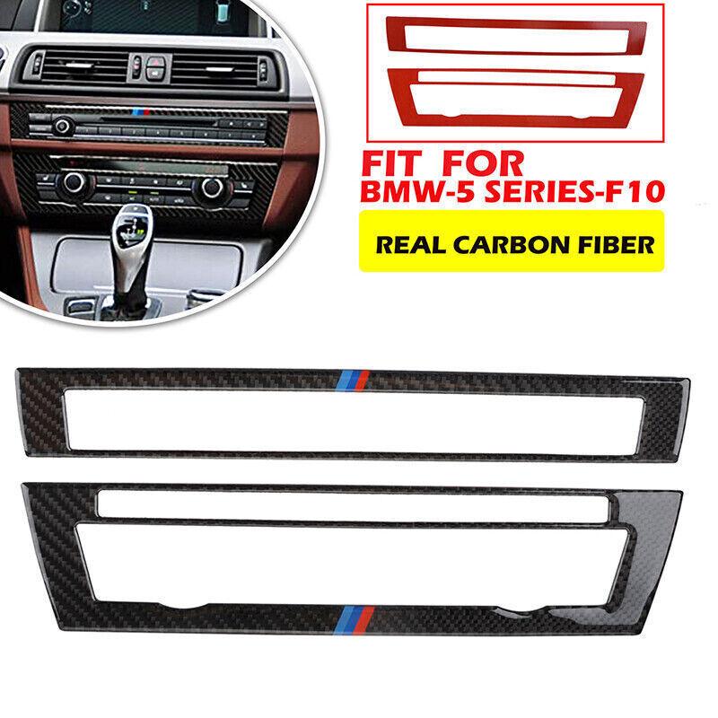 For BMW F10 5 Series 2011-2017 REAL Carbon Fiber Console Air-Condition Vent Trim