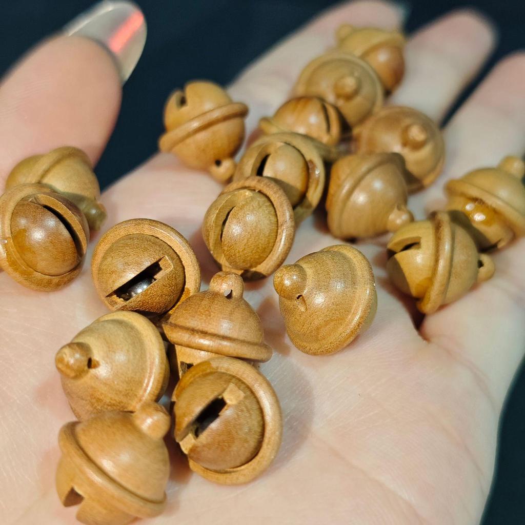 Handmade Peach Wood Beads for DIY Jewelry: Bracelets, Pendants, Phone Chains, Bag Charms, and Buddhist Accessories