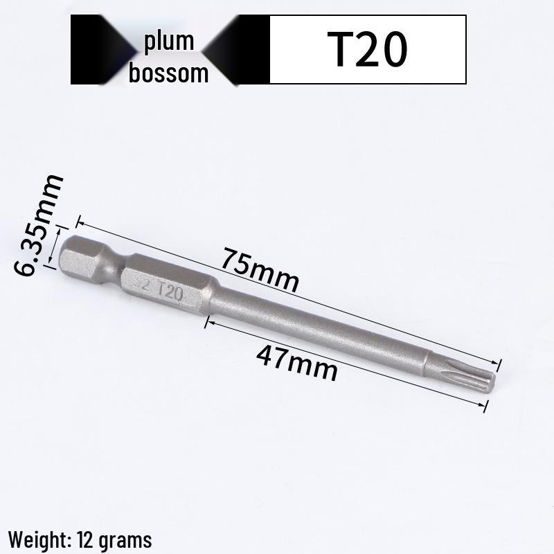 Magnetic Plum Blossom Screwdriver Replacement Bits T15 T20 T25 T30