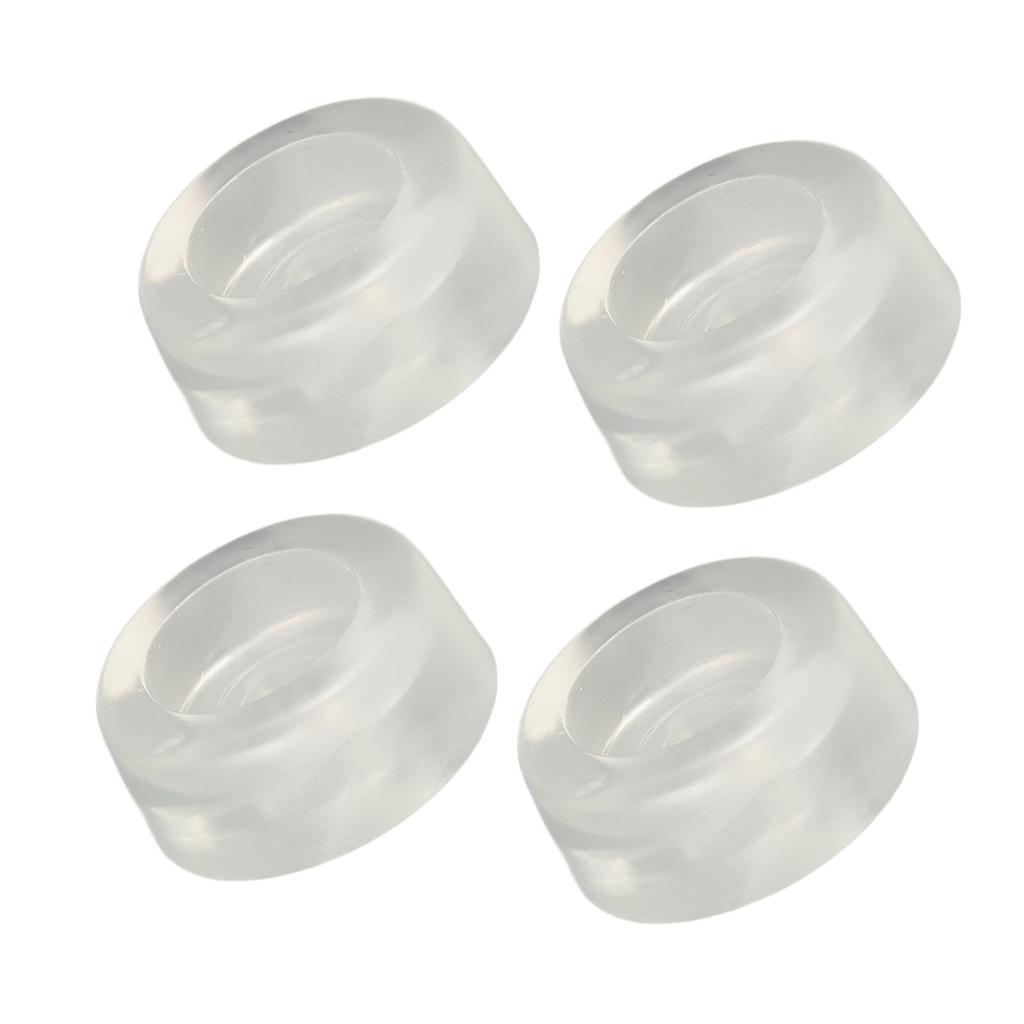 4Pcs Sewing Bed Cushion Soft PVC Plastic Elastic Clear Vibration Reduction Sewing Machine Cushion