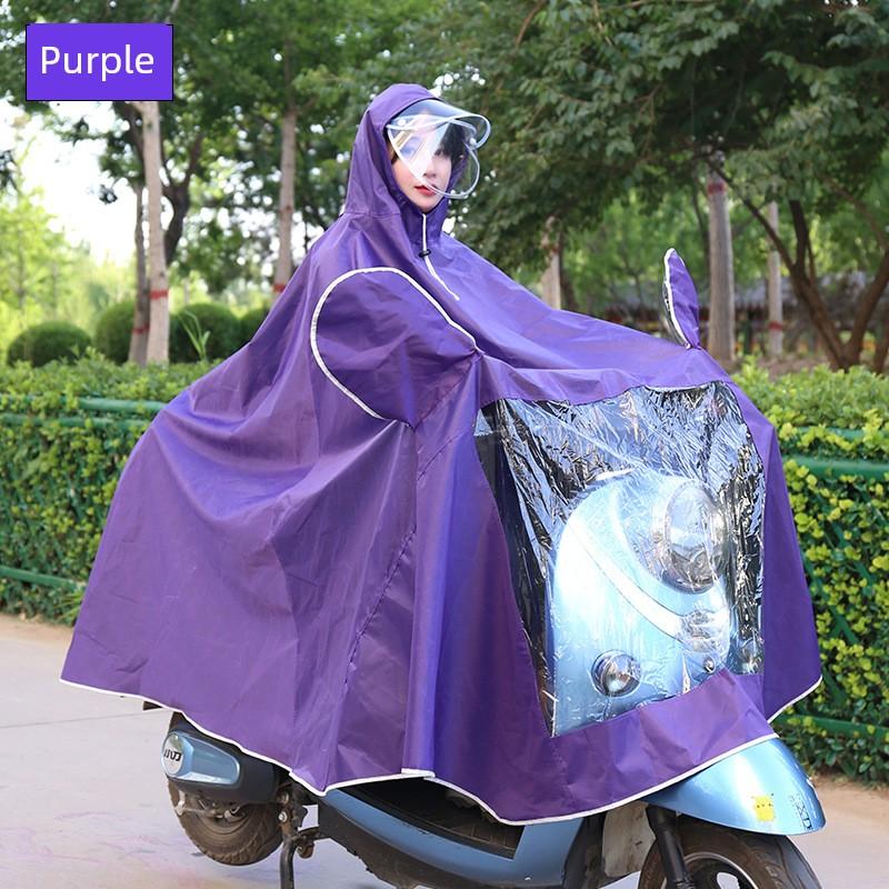 New Model Electric Vehicle Rain Poncho with Single/Double Brim XL Adult Large Size Riding Raincoat Single-Person Outdoor Foot-Covering Motorcycle