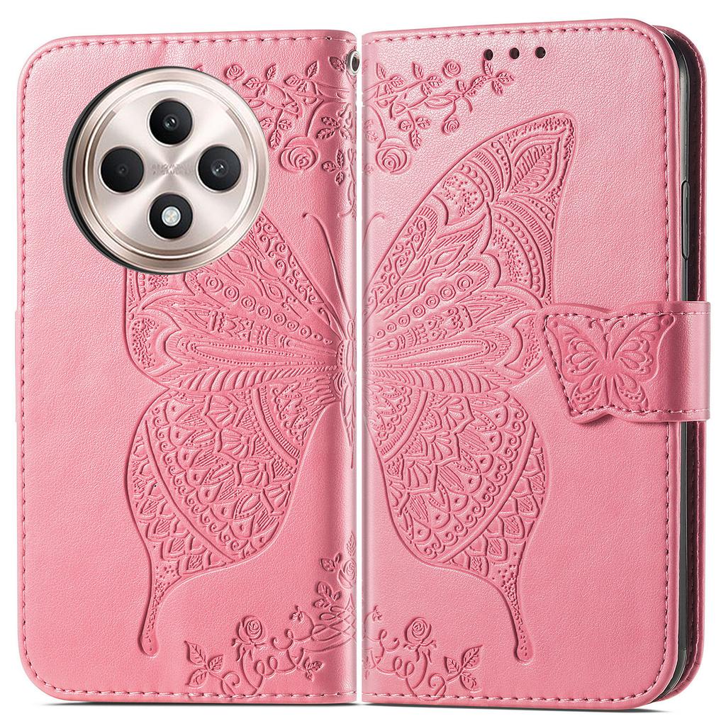 For TECNO Spark 30C 4G Case PU Leather Wallet Phone Cover Butterfly Pattern