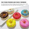 1/6 Stück Donut-Imitation Dessert Essen zur Dekoration Auslage Schaufensterdekoration, Küchendekoration Partygeschenk Dekor Hängeornamente