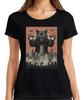 Catzilla Kaiju Cat Destroyed City Retro Vintage Japan Meowzilla Womens T-Shirt