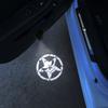 LLC3 2PCS For 2 Door Five-Pointed Star Logo USB Rechargeable Car Door LED HD Courtesy Welcome Lights For Jeep Fiat Ford Opel Hyundai