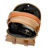 Women's PU Shoulder Bag Multi-compartment Double-use Handbag Soft Leather Crossbody Bag