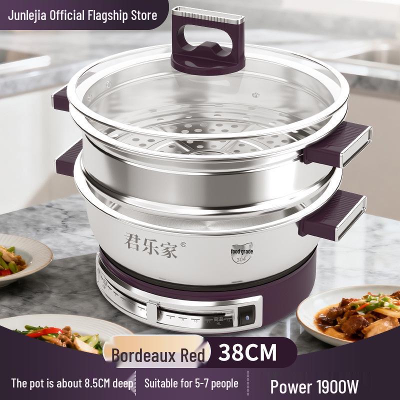 304 Stainless Steel Non-Stick Electric Griddle & Multi-Functional Frying Pan