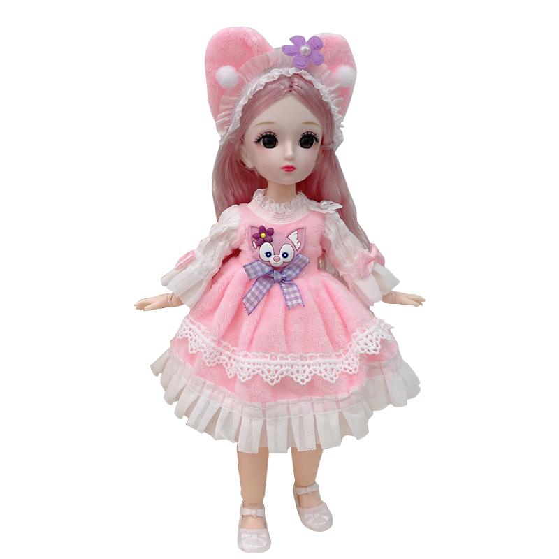 BJD 1/6 Dolls For Girls Dids Toys 6 To 10 Years Rapunzel 30cm Dolls Body And Head With Clothes Soft Bjd 6 Points Joint Doll