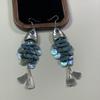 Exaggerated and Unique Colorful Scale Fish Earrings, Fashionable,  High-end Earrings, New Style for Women