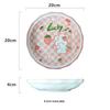 Abay Strawberry Rabbit Enamel Noodle Bowl Set
