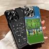 Football Soccer Tactics Time Plating Phone Case For Iphone 16 17 Pro Max Air 16E 14 15 Plus 12 13 Mini Anti-Fall Airabag Cover
