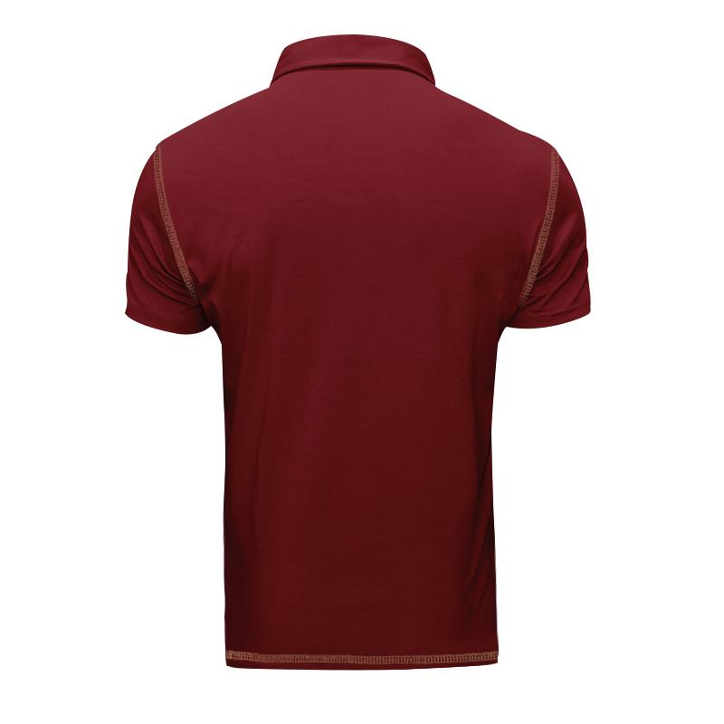 Men's Polo Shirt Summer Solid Color Button Pocket Short Sleeve Polo Shirt Street Stroll Fashion Casual Collar T-Shirts