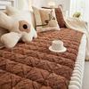 Handmade Autumn/Winter Plush Straight Row Sofa Cushion - New Thickened Design