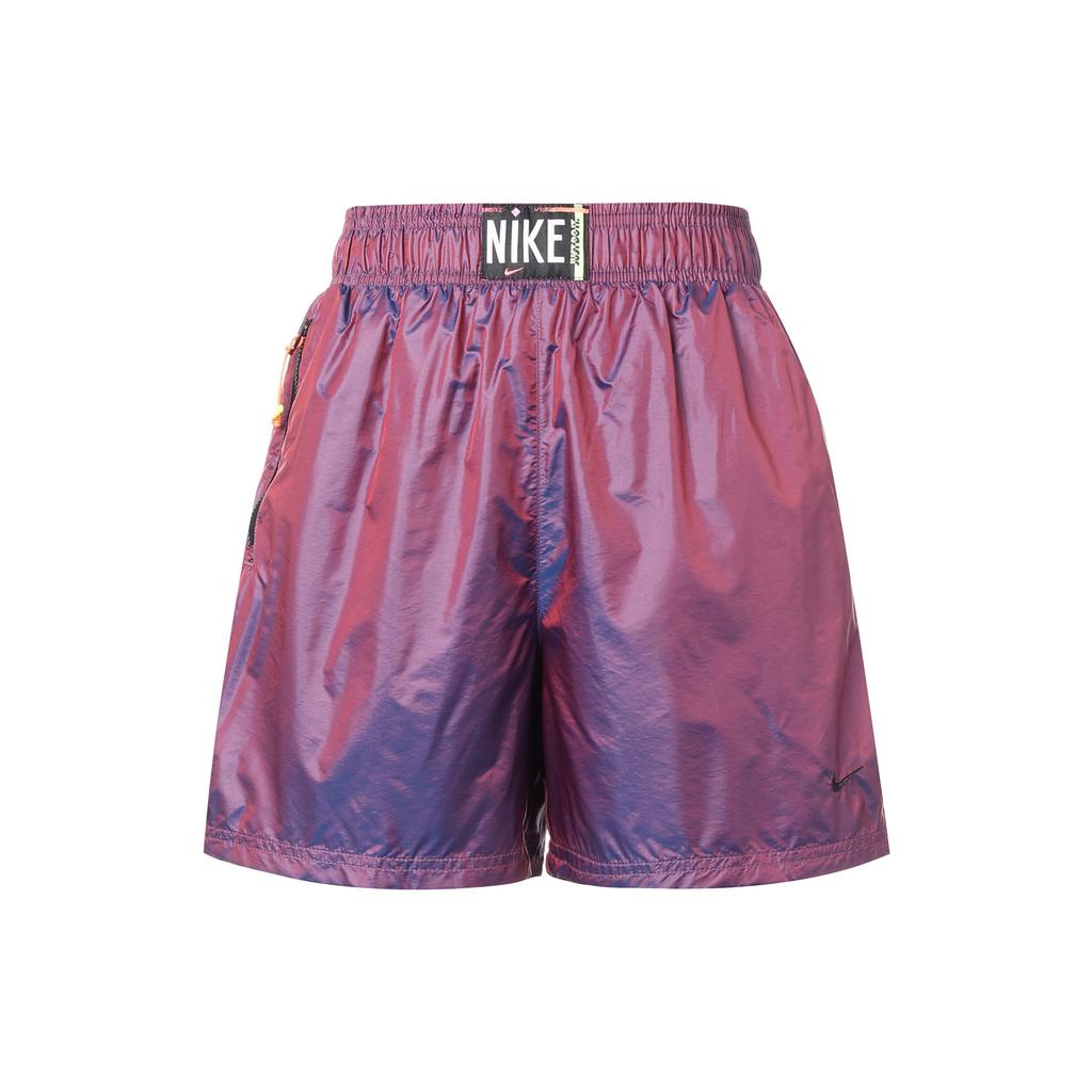 Nike Pantaloni scurți sport casual, țesut, culoare solidă, pentru femei, violet DA6167-597