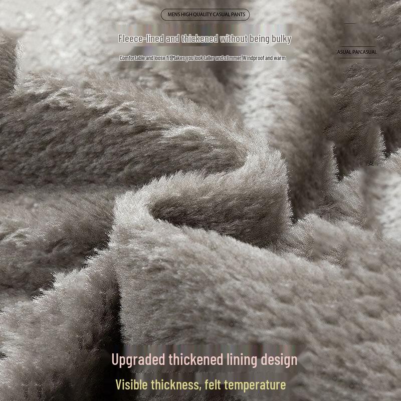 ROMON Men's Loose-Fit Hooded Fleece-Lined Winter Jacket