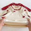 2025 Winter Baby Girls' 3D Mushroom Knit Dress – Chinese New Year & 1st Birthday Outfit