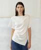 Baniseunyuyog 26Ss Hailey Drape T-Shirt Ivory