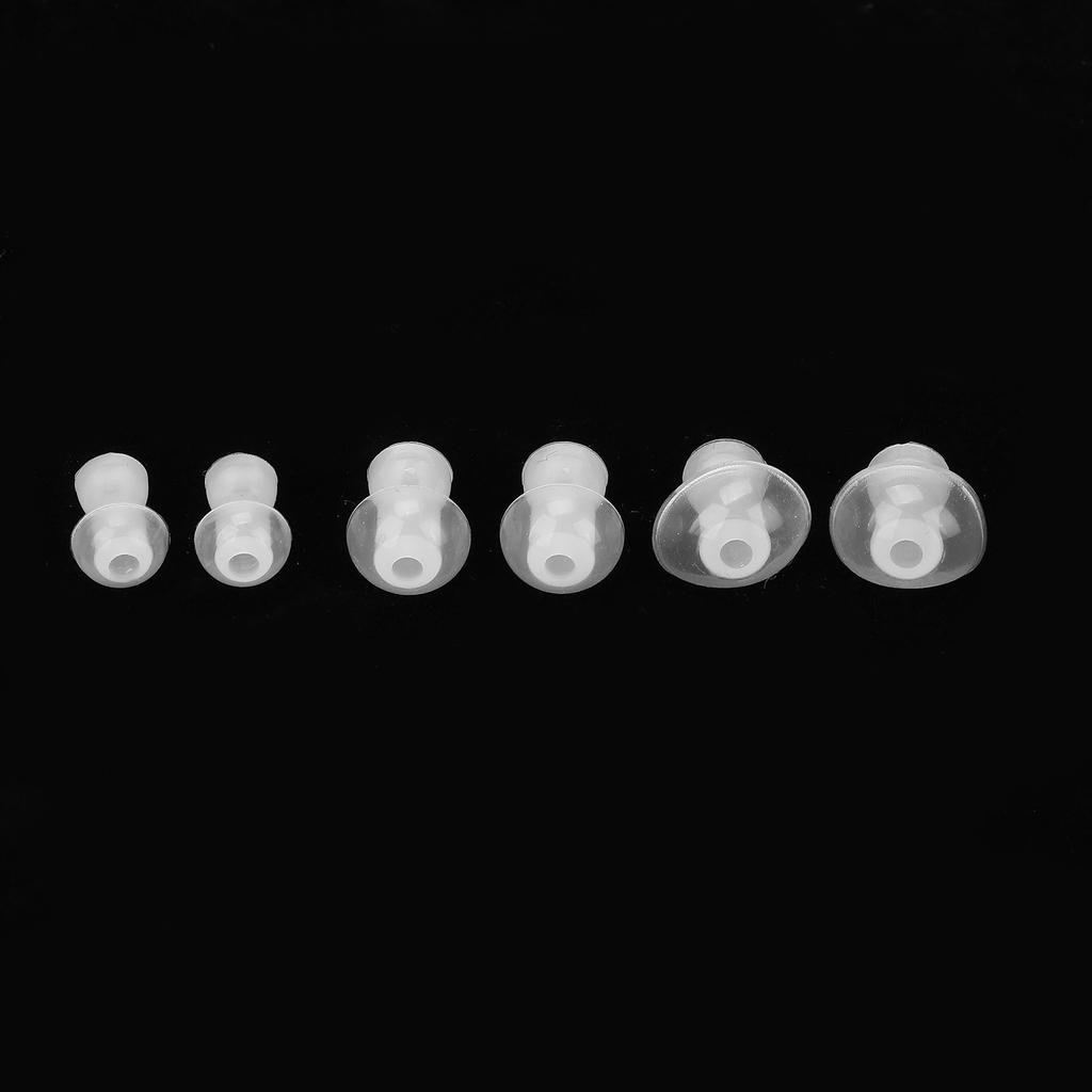 6pcs Hearing Aid Ear Tips Earplug Silicone Hearing Aids Buds Domes Ear Replacements