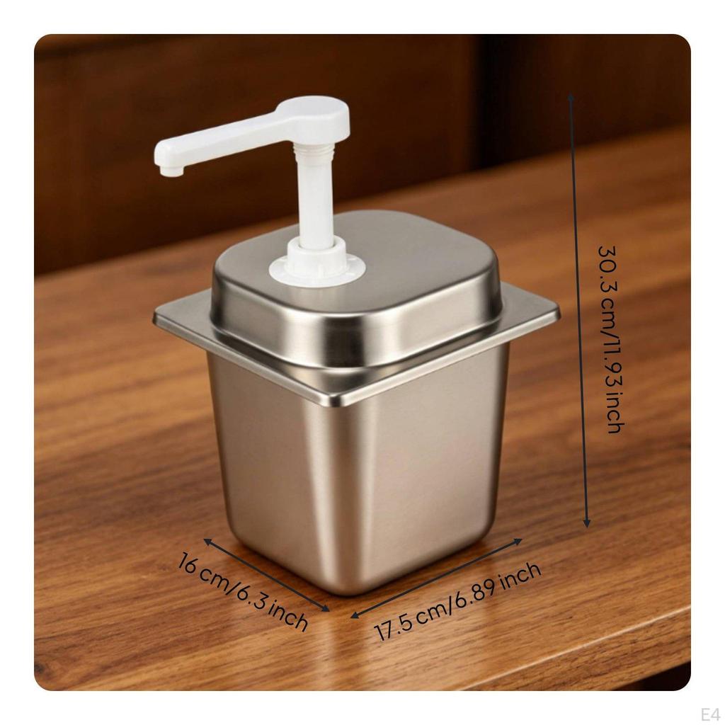 Preserve Dispenser Pump Large Capacity Syrup Portion Control Food Service Supply for