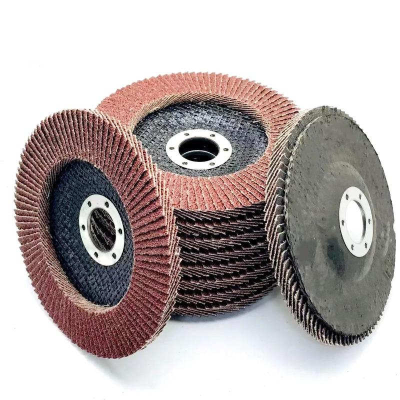 

125mm 10Pcs Flap Disc 60 Grit Abrasive Flap Wheel Aluminum Oxide Grinding Sanding Disc for Angle Grinder 10 Pcs