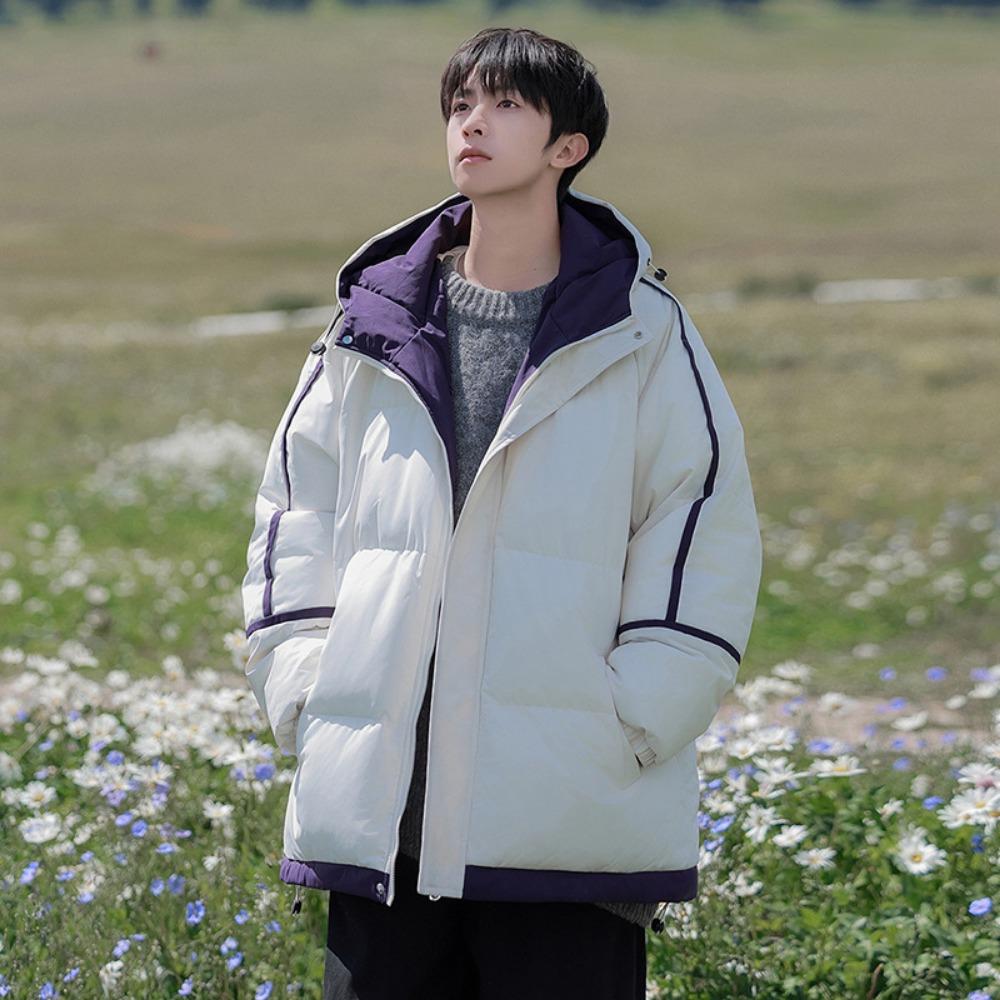 Autumn and Winter New Multi-color Optional Couple Cotton-padded Clothes Men's Hooded Bread Clothes Piled Thickened Cotton-padded Jackets Students