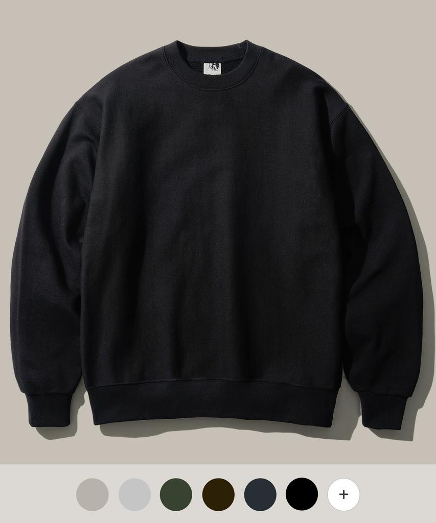 FP142 New Wave Heavy Meteor Diverse Weave Sweatshirt Black Sjmt1423