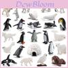 Set di Modelli in PVC di Animali Polari con Figure Statiche di Fauna Selvatica per Esposizioni Educative
