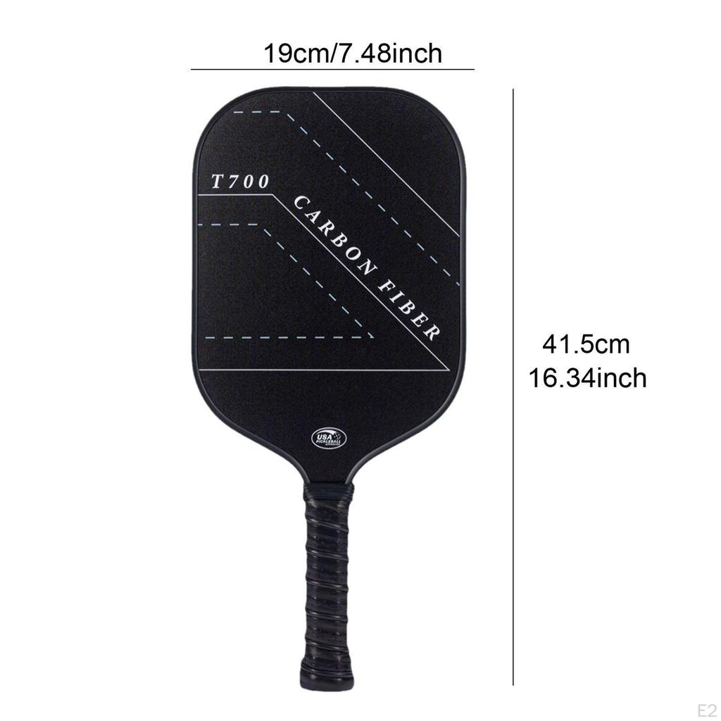 Carbon Fiber Pickleball Racket for Beginners or Pros Portable Ergonomic Grip