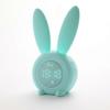 Kids Alarm Clock - Rabbit Night Light with Snooze, USB Rechargeable, Silent Ticking, Green, Perfect Birthday Gift for Children