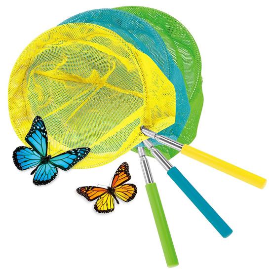 Telescopic Butterfly Net Fish Catching Bugs Insect Extendable 34 Inch Catcher