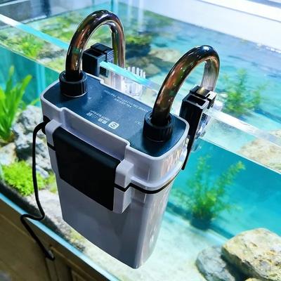 Wall-mounted Aquarium Waterfall Filter External Hanging Water Pump Small Circulation Filter Oil Film Remover Fish Tank Canister