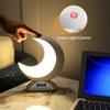 Moon Light Alarm Clock RGB Color Changing Light Bluetooth Speaker Scene and Music Mode, Touch Dimmable