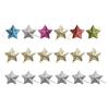 6pcs Glitter Pendant Star Christmas Tree Hanging Decorations Xmas Ornament Plastic Wedding Birthday Festive Party Ceiling