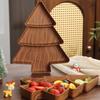 Christmas Tree Snack Plates 3 Grids Tree Shaped Tray Merry Christmas Party Decorations For Home 2025 Gifts Happy  Year 2026