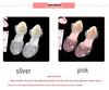 Girls' Pink Rhinestone Princess Sandals - Breathable & Fashionable Korean Style for Medium and Large Children's Summer Performance