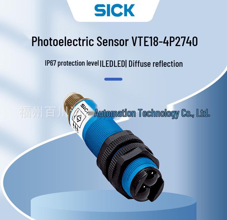 Sick VTE18-4P2740 Cylindrical Infrared Photoelectric Sensor - Model 6013479, Brand New.