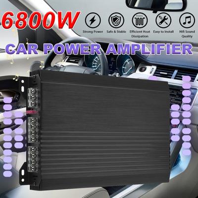 Amplificatore subwoofer in lega di alluminio a 4 canali DC 12V 12V 6800W in lega di alluminio per auto