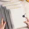 Comfortable B5 Loose-Leaf Notebook: Lined, Removable Binder, Simple Ins Style, Aesthetic Design, Ideal for Exams and High School Students.