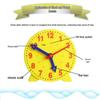 Montessori Math Clock for Kids: Time Recognition Teaching Aids for First Grade Learning