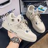 Fashion Flat Sole Legitimate Leather Dropshipping Store Vulcanize Women's Natural Sneakers Famous Brands Shoes Women Sports