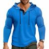 Men S Sports Loose Drawstring Hooded Long Sleeve Quick Dry Top